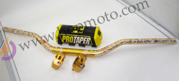 Pro Taper Fat Bar 1-1/" Металл Mulisha пакет Dirt Bike мотокросса Fat Bar MX алюминий с PT руль колодки зажимы