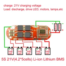 BMS 5S 25A 21V li-ion 18650 Защитная печатная плата PCM 5S BMS Lipo зарядное устройство литиевая батарея монитор PCB зарядное устройство PCB модуль DIY