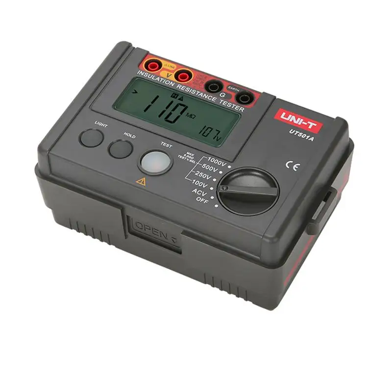 

Digital Insulation Resistance Tester Backlight LCD MegOhm Meter (Black)