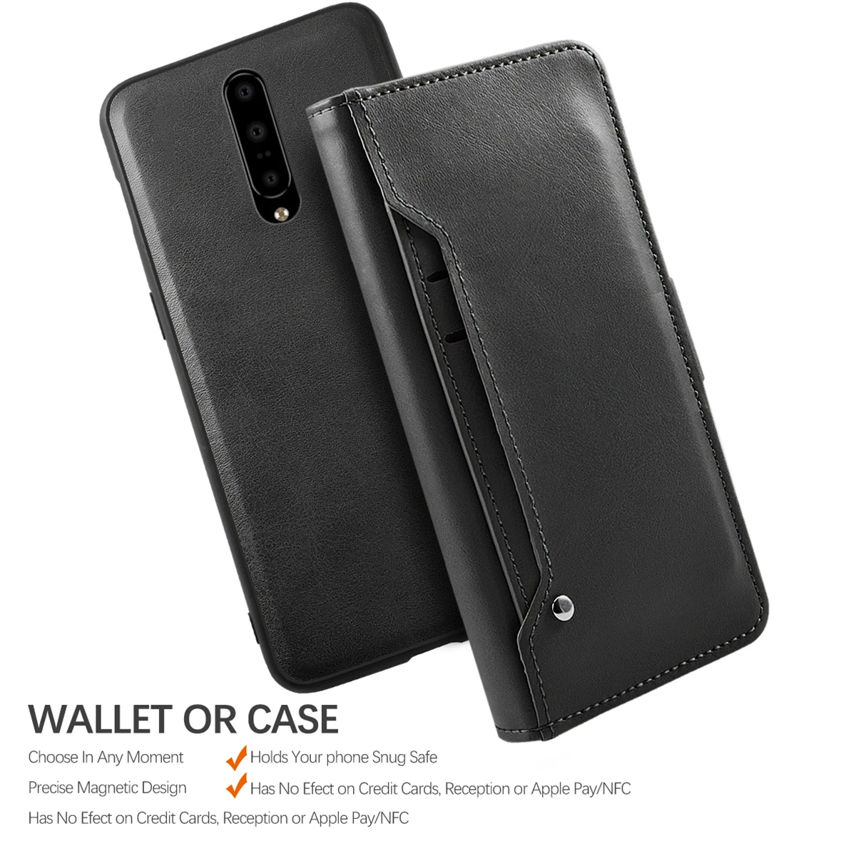 Для OnePlus 7 Чехол из искусственной кожи с откидной подставкой Магнитный чехол-кошелек с карманом для карт OnePlus 7 pro Filp чехол