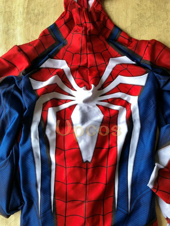 New Game PS4 INSOMNIAC Spiderman Costume 3D Print Spandex Lycra SPIDERMAN SUIT Advanced Suit Costumes Gift New Game PS4 INSOMNIAC Spiderman Costume 3D Print Spandex Lycra SPIDERMAN SUIT Advanced Suit Costumes Gift