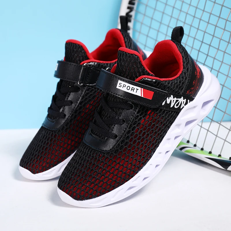 

2019 New Children's Sports Shoes Hollow Net Shoes Boy Children Single Layer Network Breathable Toddler Sneakers