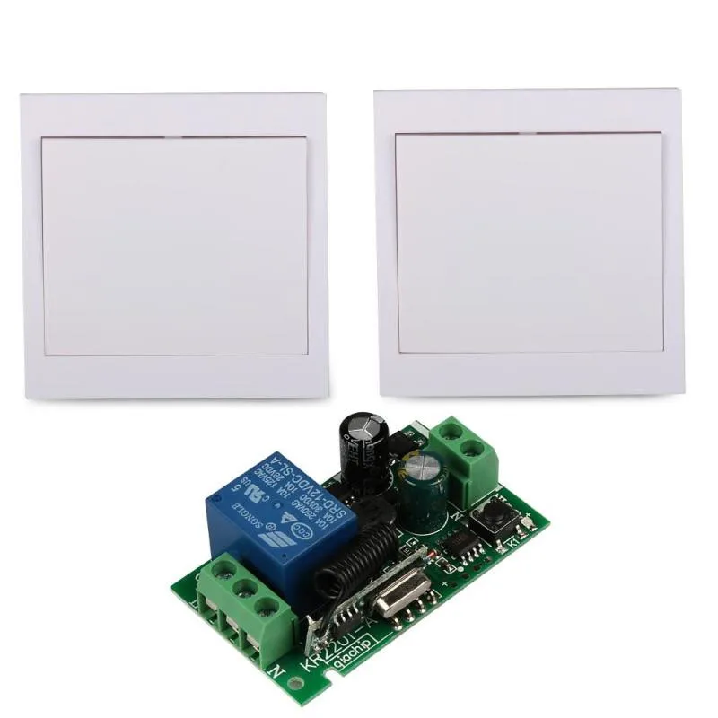 

433 Mhz 86 Wall Panel Remote Control Switch Transmitter and RF Receiver For AC 110V 220V Ceiling Lamp Light Wireless Control Z50