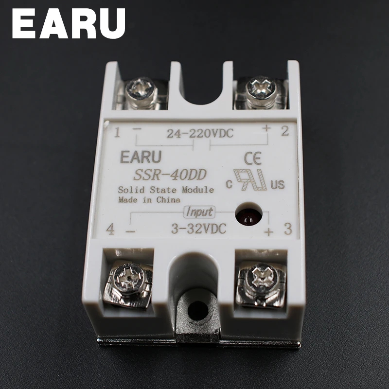 Твердотельное реле SSR 40DD 40A 3 32V DC вход к 24 220V 40 DD промышленное управление оптом с