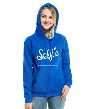 

Hoodies Sweatshirts 2018 Spring Winter Fleece Hoody For Women Print SELFIE Pullovers Female Sweatshirt Tracksuit Harajuku Brand