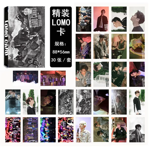 LOMO Card KPOP BIGBANG/EXO/BLACKPINK/GOT7/IKON/RED VELVET/SJ/NCT127/IZONE/TXT/TWICE/MONSTAX/Album Small Cards Photo Photocard - Цвет: GOT7 03