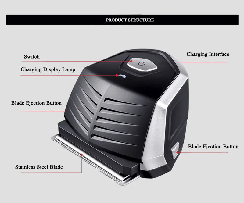 Hair Clipper Beard Shaver Trimmer Waterproof