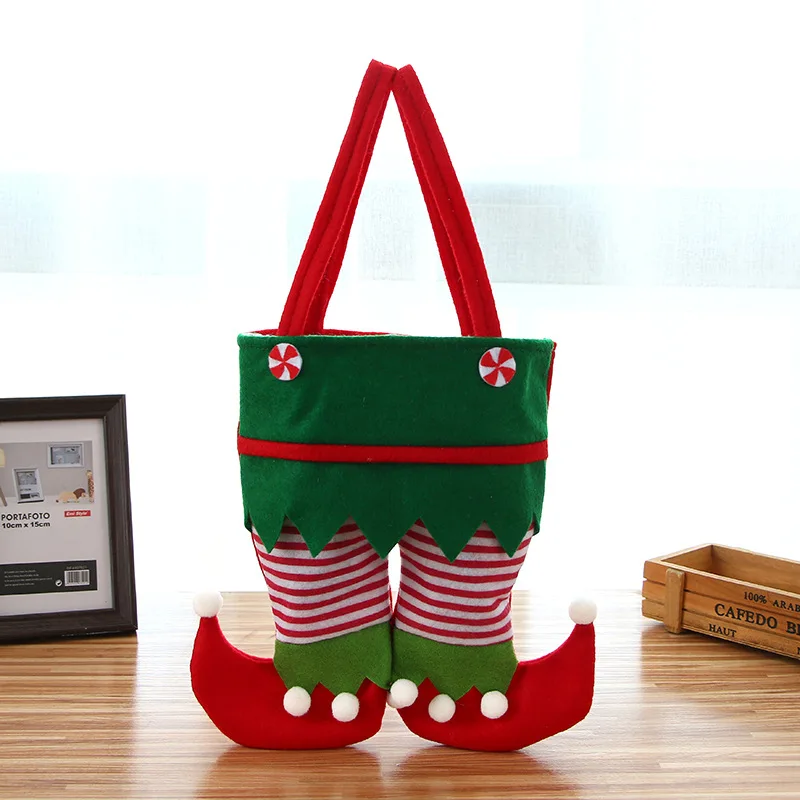 

Christmas decoration item Christmas spirit bag new candy bag Santa Claus gift bag holiday party supplies