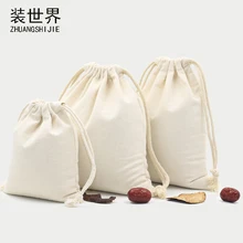 2 шт./партия 13*16 см многоцелевой оптом 260 г хлопок холщовый мешок на завязках с логотипом, рисунком по индивидуальному заказу упаковка еды Рождественский подарок сумка