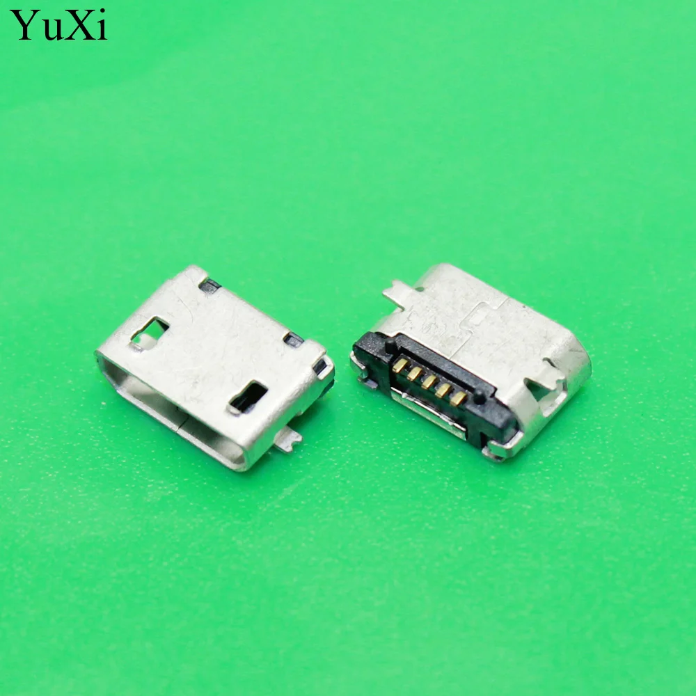YuXi 5Pin Micro USB 5pin длинные булавки SMD Разъем для мобильного телефона Mini USB разъем PCB сварки разъем