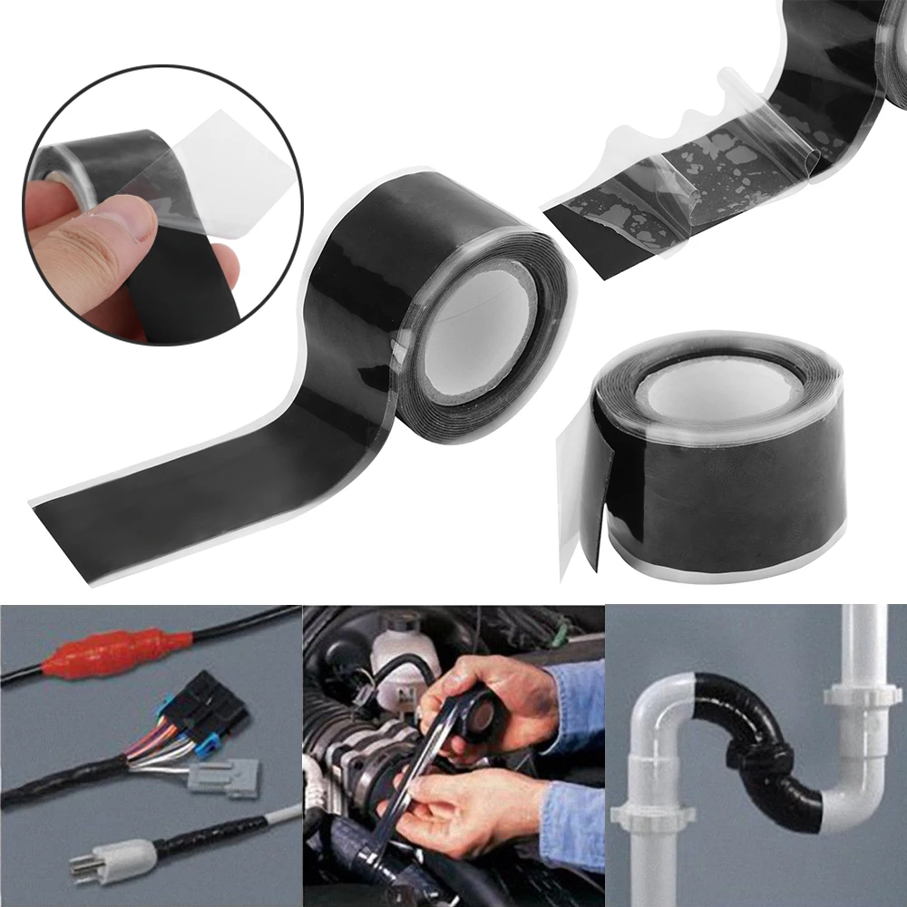 1x Rubber Silicone Repair Waterproof Bonding Tape Rescue Self Fusing Wire