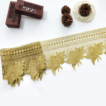 

1pcs=1yard Clothes decoration accessories, lace ribbon material lace, gold lace accessories, diy handmade materials