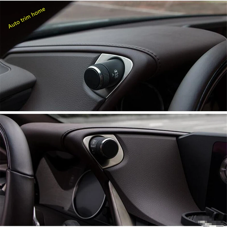 

Lapetus Driving Model Adjustment Knob Sequins Molding Garnish Cover Trim 2 Pcs Fit For Lexus ES 2018 2019 / Stainless Steel