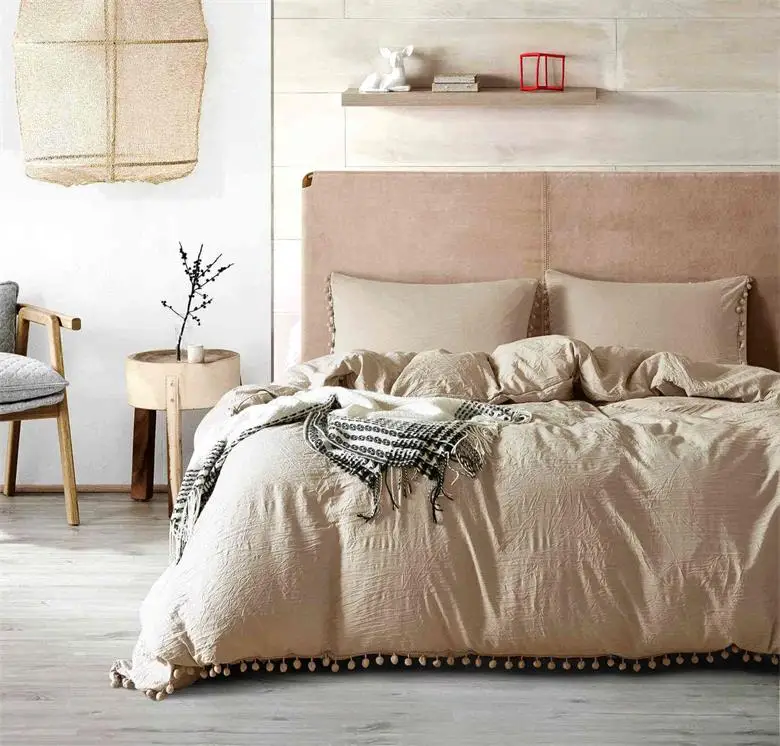 LOVINSUNSHINE постельное белье набор пододеяльников для пуховых одеял королева набор постельного белья Чистый Белый мытый шарики роскошные постельные принадлежности AB#90 - Цвет: style6