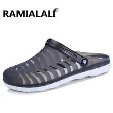 Мужские сандалии; летние мужские шлепанцы из ЭВА; садовые Сабо; Модные дышащие пляжные сандалии