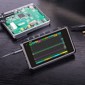 Online Mini Digital Oscilloscope With Hexagonal Wrench Probe For Oscilloscope Diy Usb Rechargeable Colorful Display Oscilloscope Kit
