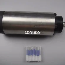 Комплект ЧПУ шпинделя ER16 1.5KW воздушное охлаждение шпинделя+ 10 шт. ЧПУ гравировочные Биты