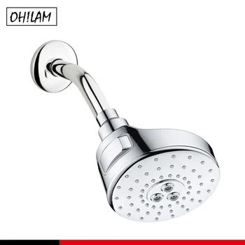 

Top Rain Shower Head High Pressure Luxury 2 Mode Modern Bathroom Replacement Accessories Shower Arm Rainfall Showering Sprayer