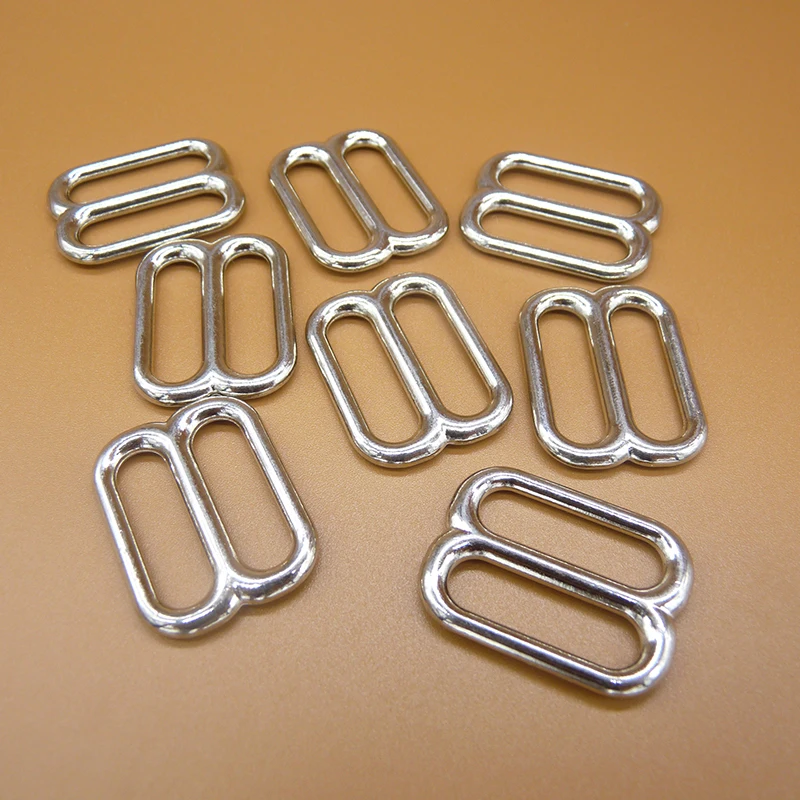 5pcs/pack metal adjustable slide buckle hardware for 25mm sewing belt