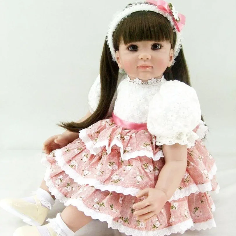 Кукла реборн силиконовая 60 см с большими глазами|reborn dolls|reborn doll siliconetouch dolls |