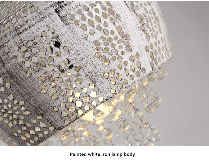 Американская винтажная металлическая светодиодная подвесная люстра, светильник ing Lustre Crystal для столовой, светодиодные люстры, лампа для спальни, светодиодный подвесной светильник