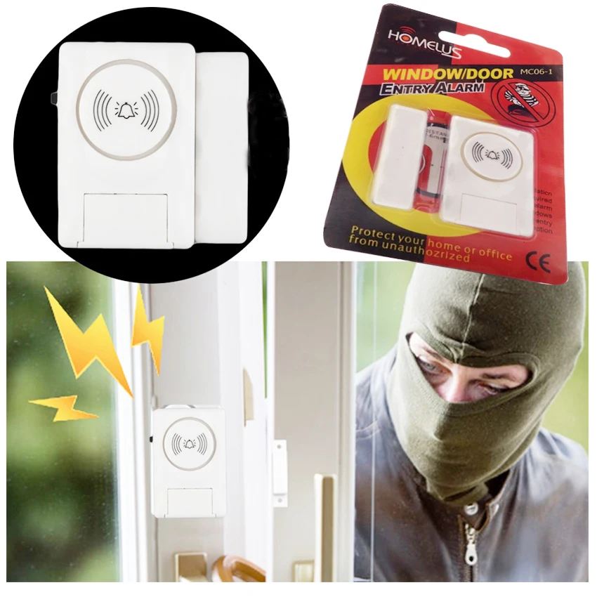 

Wireless Door Window Magnet Sensor Detector Alarm System For Smart Home Security Door Window Opening Wireless Magnetic Sensor