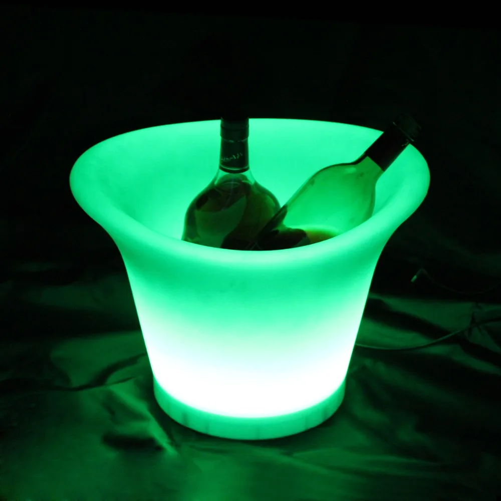 Светодиодный ведро для льда/пивное ведро для клуба/светодиодный ведро для шампанского/светодиодный светильник ведро для льда 50 шт./лот
