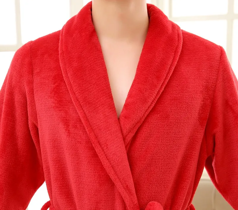Unisex Mens Women's Long Polyester Sleep Lounge Robes RBS-C LYQ114 23