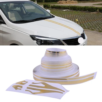 

DWCX Car Styling 12mm Striping Sticker Double Line Pin Stripe Streamline Tape Vinyl Roll Decal For VW Audi BMW Mazda Hyundai