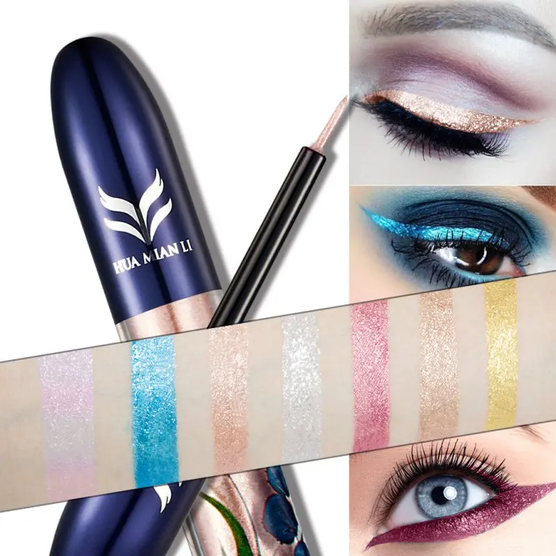Eyeliner Professional Pearl Shiny Color Eyeliner Maquiagem Liquid Eye Makeup Liner Easy To Clean