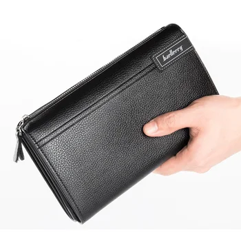 

Baellerry Big Wallet Men Clutch Bag Large Capacity Men Wallets Phone Money Bag Long Business Purses High Quality Zipper Wallet