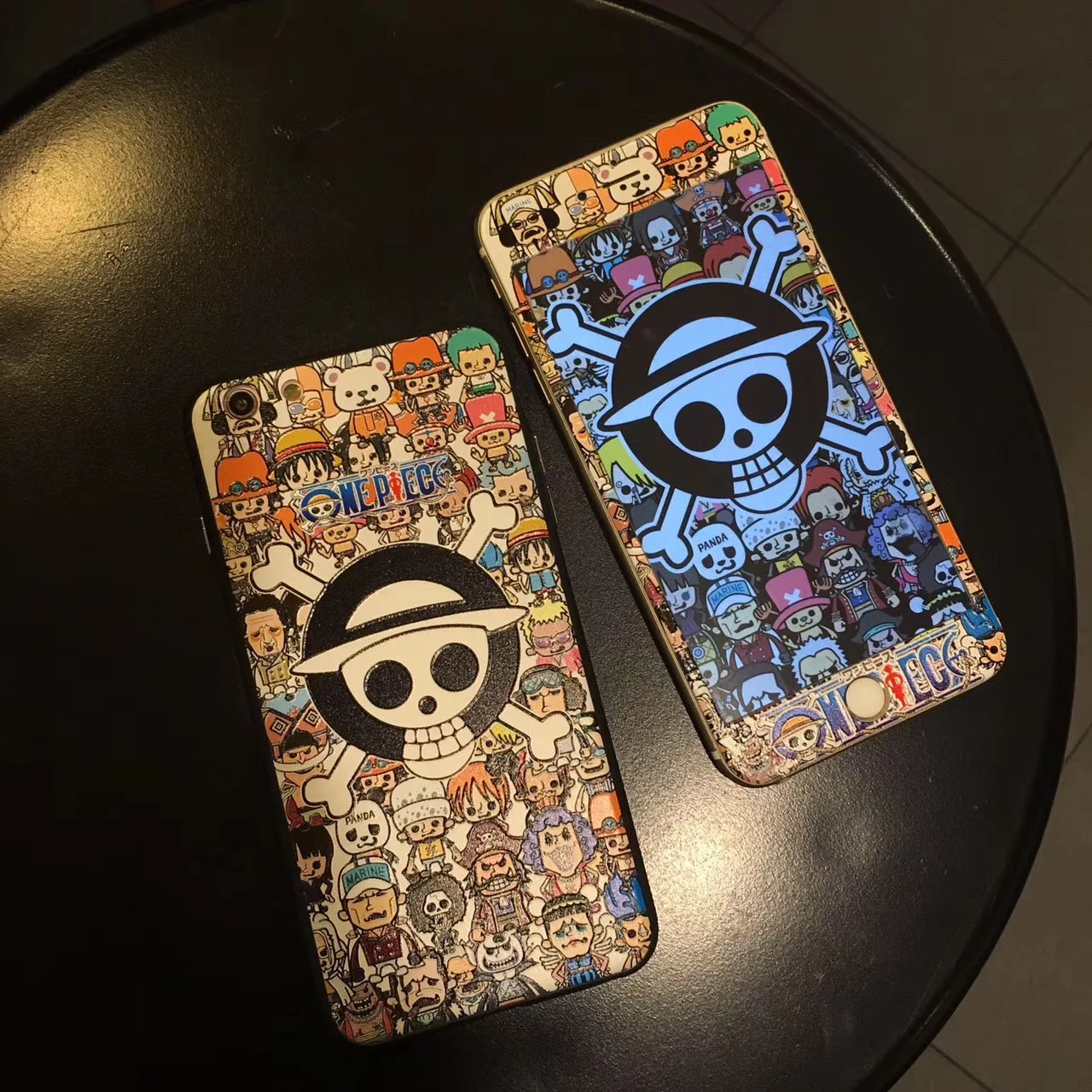 

Rlenda One Piece Phone Cases for iphone 6 6S 8 7 plus PC+TPU Case+ Full Cover 9H Screen Protector Tempered Glass Protective Film