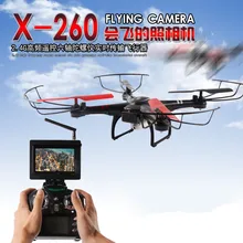 New Up to 200M 5.8G FPV monitor Professional RC Drone X26 4CH 6-Axis Gyro RTF RC Quadcopter Headless Mode one key Return RC Toys