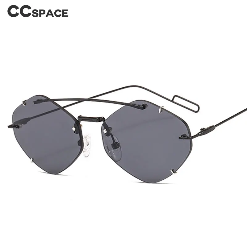 

Polygon Frameless Sunglasses Men Women Fashion Shades UV400 Vintage Glasses 47265