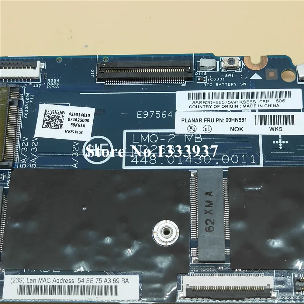 Promo  00HN991 mainboard for lenovo ThinkPad X1C X1 carbon Laptop motherboard LMQ-2 MB 13268-1 448.01430.0