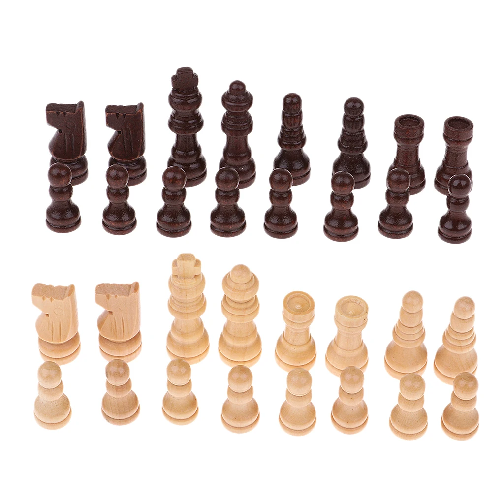 32 International Chess Game Chessman Chess Pieces King Horse for Competition Chess Games Camping Hiking Travell
