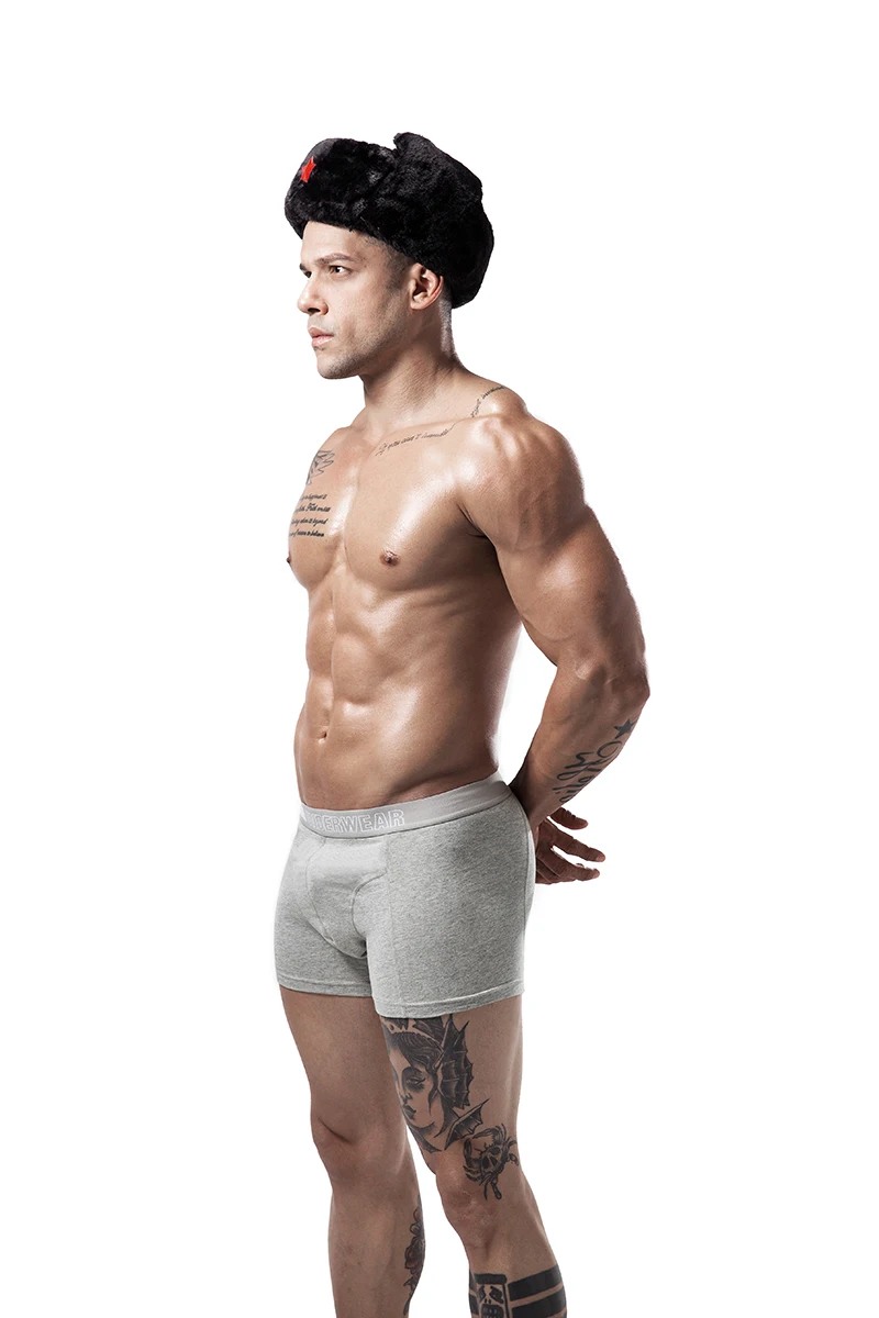 boxer mens underwear men cotton underpants male pure men panties shorts underwear boxer shorts  cotton solid cuecas