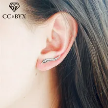CC Серебро 925 серьги для Для женщин листьев серьга-Имитация офисные Мода Jewelry вечерние подарок Brincos Bijoux Femme CCE530