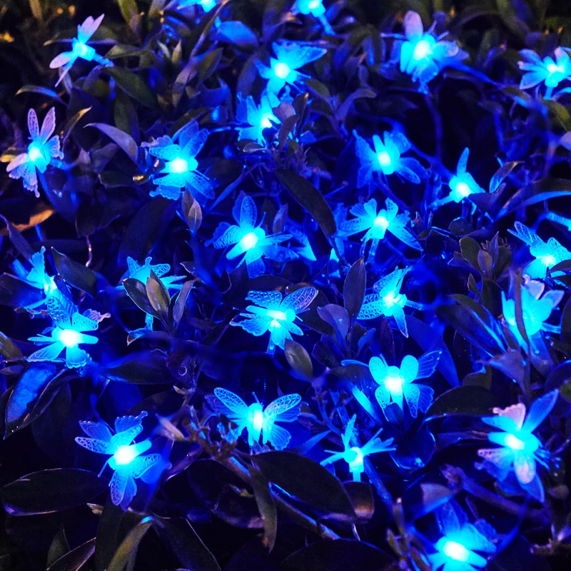 10m Led String Fairy Lights 3D Butterfly Lighting String Navidad 10m Led String Fairy lights 3D Butterfly Lighting String Navidad Guirlande Lumineuse LED Wedding Christmas Lights Luzes De Natal - 10m Led String Fairy Lights 3D Butterfly Lighting String Navidad