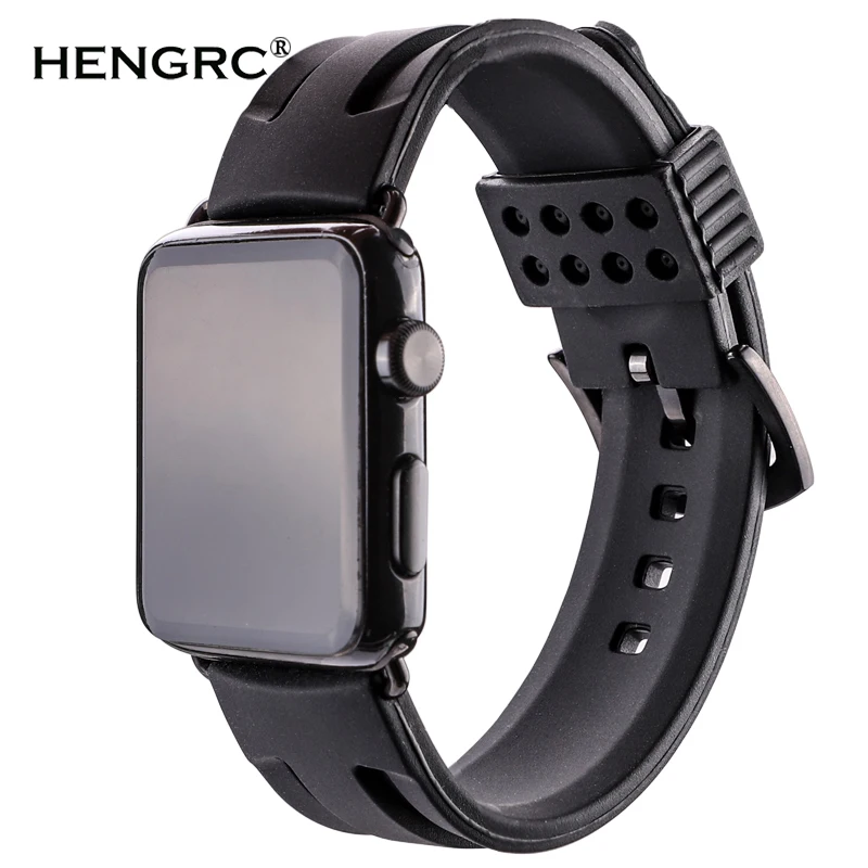 Резиновые Ремешки для наручных часов Apple Watch Высокое качество мягкий спортивный