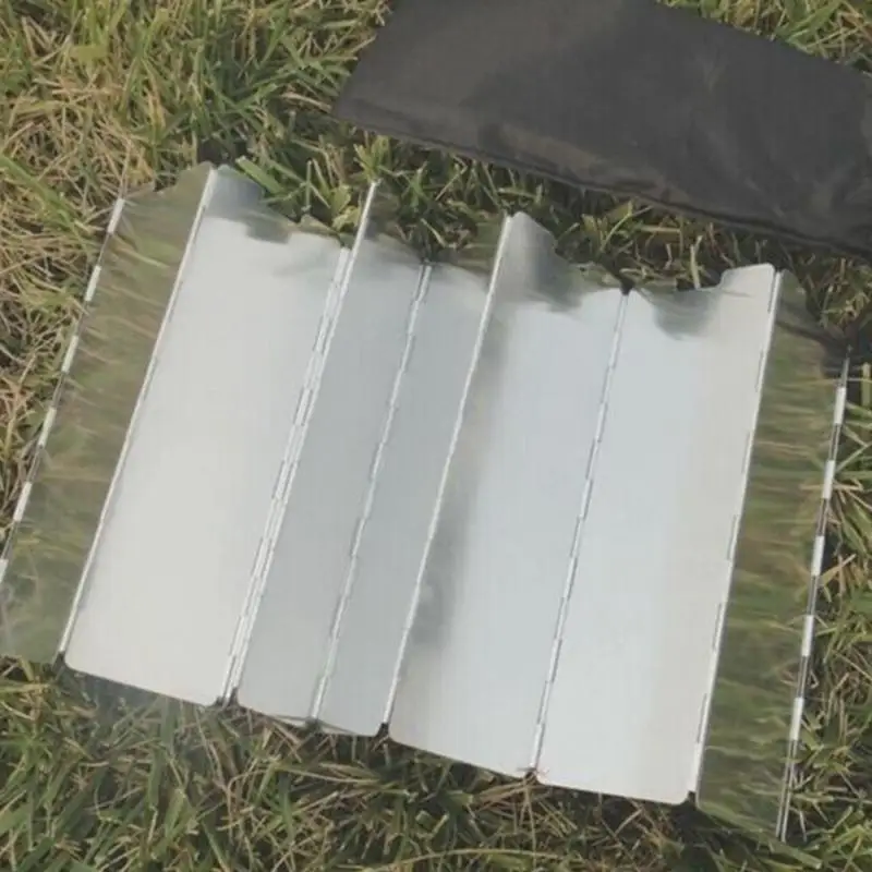 9 Plates Durable Stove Gas Stove Windshield Foldable Outdoor Camping