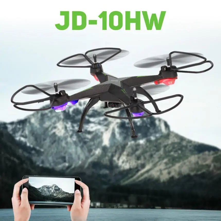 JD 10HW Led Night Fly 2 4G 4CH 6 осевая 2MP камера WIFI FPV Дрон RC Квадрокоптер Z922|rc quadcopter wifi|drone wifi