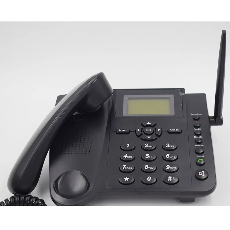 اللاسلكية الثابتة الهاتف مع GSM سيم بطاقة للمنزل مكتب تجارية (سابقا) دعم Handfree المتصل ID شعاعي تلفون