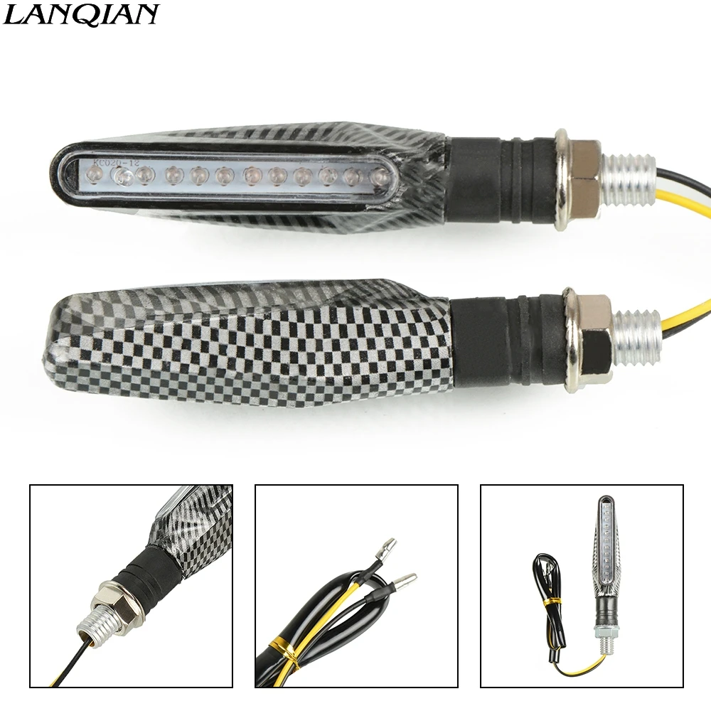 

Motocycle LED Turn Signal Light Indicators Blinker Lights Universal Flowing Accessorie For Honda Kawasaki KTM BMW DUCATI SUZUKI