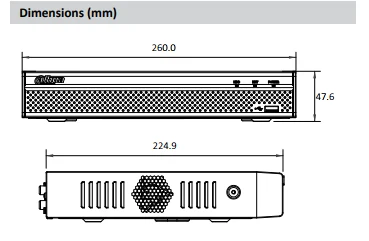Видеорегистратор Dahua 4K 8 каналов NVR PoE H.265 сетевой видеорегистратор для систем IP