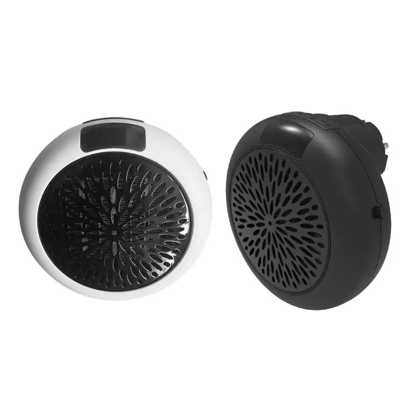 

900W 2018 Fan Heater mini portable high power heater Office Home Quick heating Wall-Outlet Round Electric Warm Air Blower