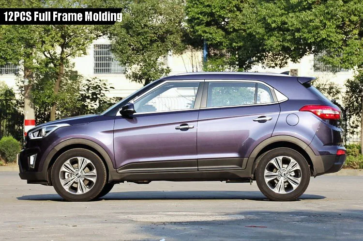 Набор оконные стойки оконное формование порогов обшивка точно подходит для hyundai IX25 - Цвет: 12 pcs