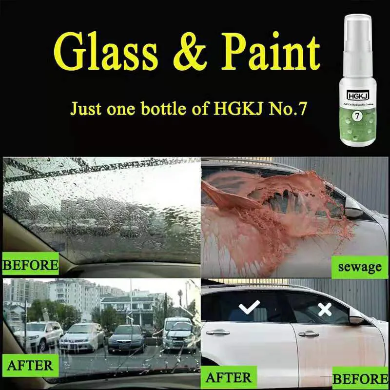 20 50 мл HGKJ 7 полное лобовое стекло автомобиля гидрофобное покрытие стекло автомобиля краски Универсальный гидрофобное покрытие непромокаемый агент