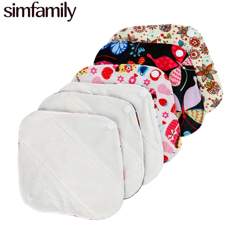 [Simfamily] 10 шт. многоразовые трусики с подкладкой, органический Бамбуковый материал, супер поглощение, мягкие и здоровые