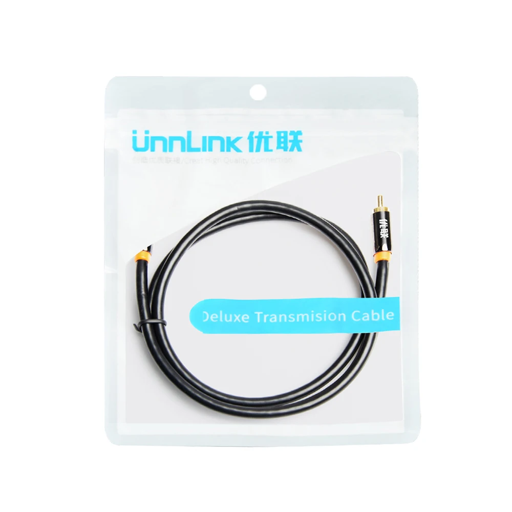 Unnlink HIFI 5.1 SPDIF Coaxial Cable Digital AV RCA Audio Cable 2m 3m 5m 8m 10m for Subwoofer TV Speaker Wire Amplifer Soundbar